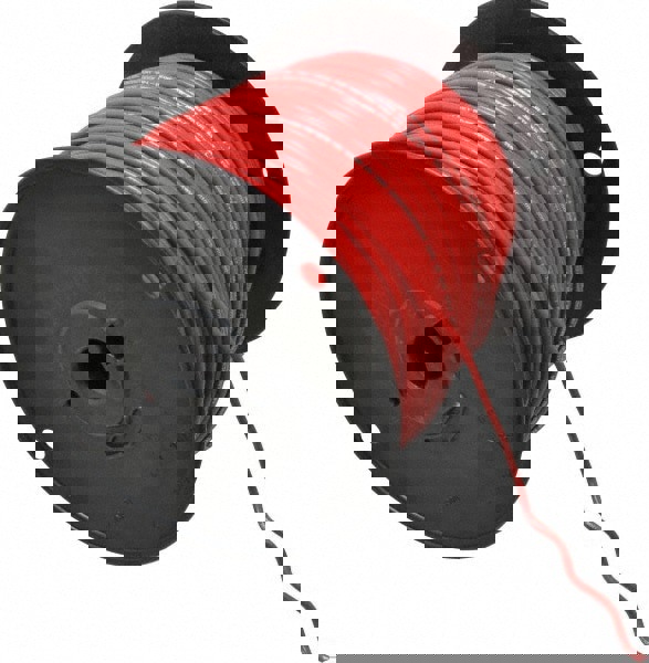 Machine Tool Wire: 14 AWG, Red, 500' Long, Polyvinylchloride, 0.136