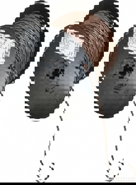 Machine Tool Wire: 14 AWG, Brown, 500' Long, Polyvinylchloride, 0.136