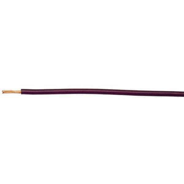 Machine Tool Wire: 10 AWG, Purple, 500' Long, Polyvinylchloride, 0.18