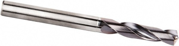Screw Machine Length Drill Bit: 6.50 mm Dia, 135 deg Point, Solid Carbide
