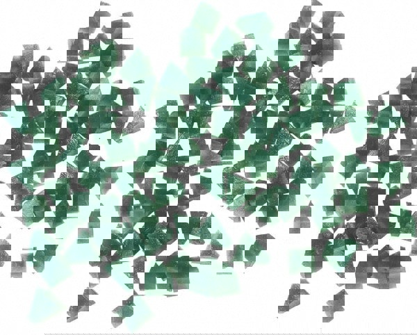 Pyramid Tumbling Media: Plastic Carrier, Aluminum Oxide Abrasive, 1/4