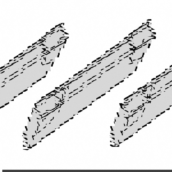 Cutoff Insert: A4C0155N00CF01 KCU25, Carbide, 1.5 mm Cutting Width
