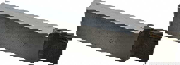 Single Point Tool Bit: 1/2'' Shank Width, 1'' Shank Height, C2 Solid Carbide Tipped, RH, CTR, Cut-Off & Grooving