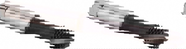 Spiral Flute Tap: 1/4-20 UNC, 3 Flutes, Plug, 2BX Class of Fit, Powdered Metal, TiN/CrC/C Coated