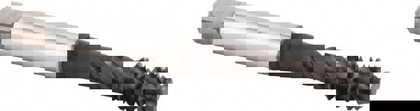 Spiral Flute Tap: #8-32, UNC, 3 Flute, Modified Bottoming Chamfer, 3BX Class of Fit, Powdered Metal, Multi-layer Finish