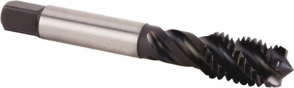 Spiral Flute Tap: M14x2.00 Metric, 5 Flutes, Modified Bottoming, 6HX Class of Fit, Powdered Metal, TiN/CrC/C Coated