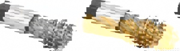 Spiral Flute Tap: 7/16-14, UNC, 5 Flute, Modified Bottoming Chamfer, 3BX Class of Fit, Powdered Metal, Multi-layer Finish