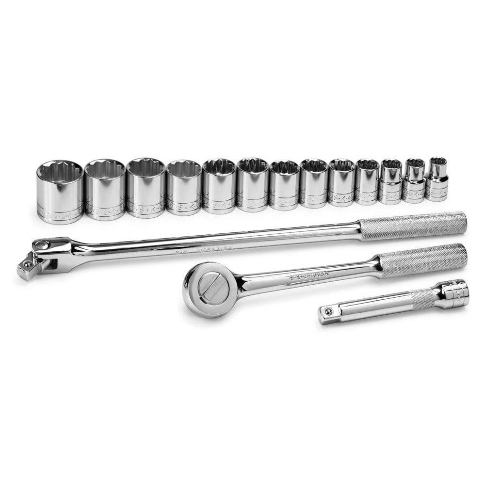 Standard Socket Set: 16 Pc