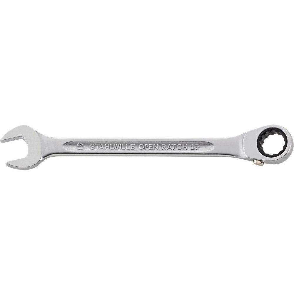 Combination Wrenches; Finish: Chrome-Plated ; Head Type: Offset ; Box End Type: 12-Point ; Handle Type: I-Beam; Ergonomic ; Material: Chrome Alloy Steel ; Ratcheting: Yes