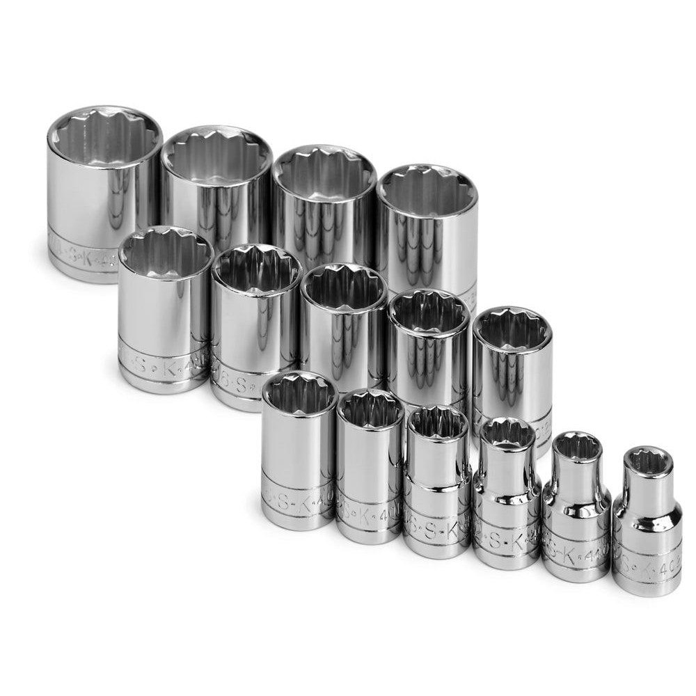 Standard Socket Set: 15 Pc
