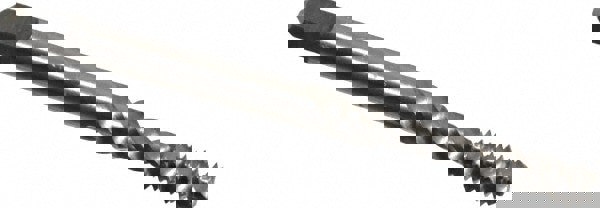 Spiral Flute Tap: #8-32, UNC, 3 Flute, Bottoming, 2B Class of Fit, Vanadium High Speed Steel, Bright/Uncoated