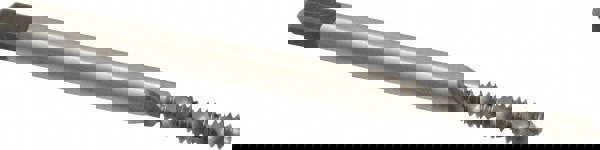 Spiral Flute Tap: #4-40, UNC, 2 Flute, Bottoming, 2B & 3B Class of Fit, Vanadium High Speed Steel, Bright/Uncoated