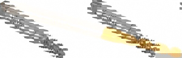 Spiral Flute Tap: #4-40, UNC, 2 Flute, Bottoming, 2B & 3B Class of Fit, Vanadium High Speed Steel, TiN Finish