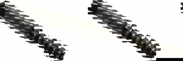 Spiral Flute Tap: #10-32, UNF, 3 Flute, Bottoming, 2B Class of Fit, Vanadium High Speed Steel, Bright/Uncoated