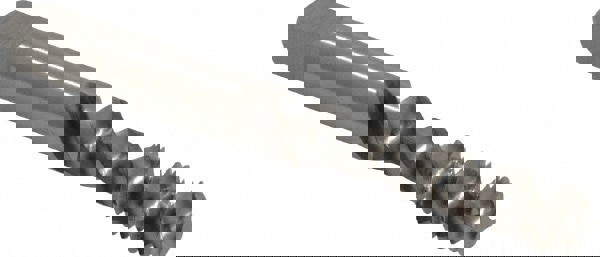 Spiral Flute Tap: M8 x 1.25, Metric Coarse, 3 Flute, Bottoming, 6H Class of Fit, Vanadium High Speed Steel, Bright/Uncoated