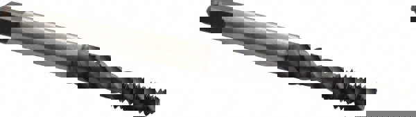 Spiral Flute Tap: M4 x 0.70, Metric Coarse, 3 Flute, Bottoming, 6H Class of Fit, Vanadium High Speed Steel, TICN Finish