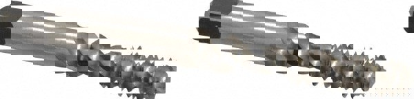 Spiral Flute Tap: 1/4-20, UNC, 3 Flute, Bottoming, 3B Class of Fit, Vanadium High Speed Steel, Bright/Uncoated