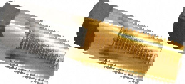 Standard Pipe Tap: 3/8-18, NPT, 4 Flutes, High Speed Steel, TiN Finish