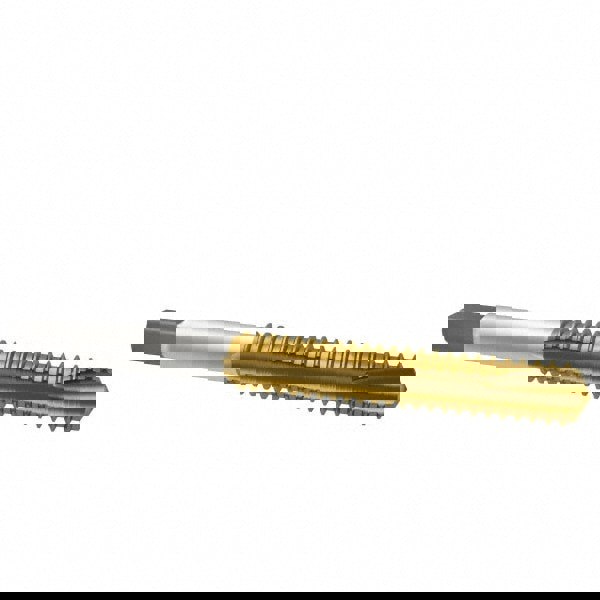 Spiral Point Tap: M10 x 1.5, Metric Coarse, 3 Flutes, Plug, 6H, High Speed Steel, TiN Finish