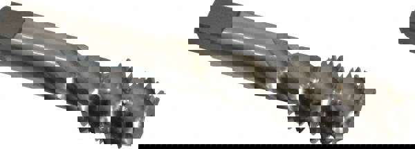 Spiral Flute Tap: 5/8-11, UNC, 4 Flute, Bottoming, 3B Class of Fit, Vanadium High Speed Steel, Bright/Uncoated