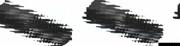 Spiral Point Tap: 3/8-16, UNC, 3 Flutes, Plug, 3B, High Speed Steel, Oxide Finish