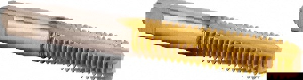 1/4-20 Plug RH 2B H3 TiN High Speed Steel 2-Flute Straight Flute Hand Tap