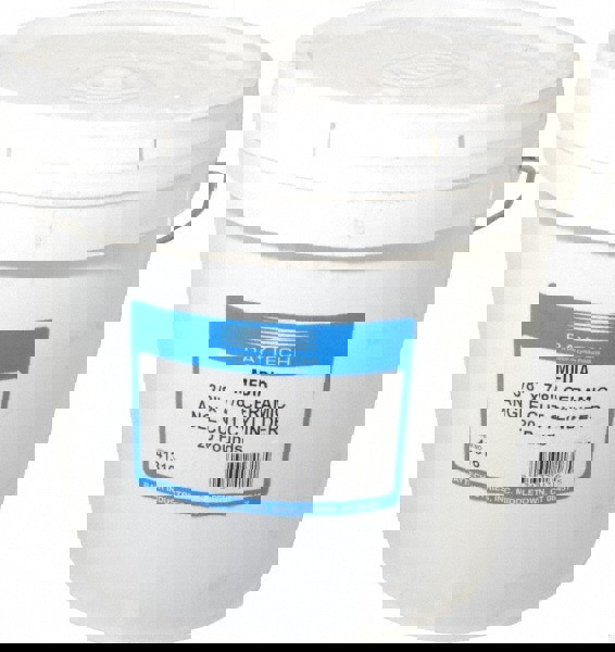 Cylinder Tumbling Media: Ceramic Carrier, Aluminum Oxide Abrasive, 3/8