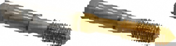 Thread Forming Tap: M8x1.25 Metric Coarse, Plug, Vanadium High Speed Steel, TiN Coated