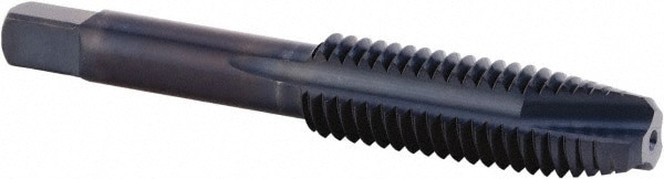 Spiral Point Tap: 5/16-18, UNF, 3 Flutes, Plug, 3B, High Speed Steel, Nitride/Oxide Finish