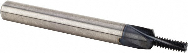 Helical Flute Thread Mill: M4x0.7, Internal, 3 Flute, 6.00 mm Shank Dia, Solid Carbide