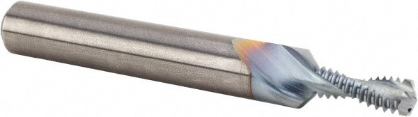 Helical Flute Thread Mill: M6x1, Internal, 2 Flute, 8.00 mm Shank Dia, Solid Carbide