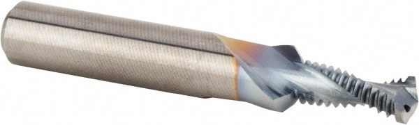 Helical Flute Thread Mill: M10x1.5, Internal, 2 Flute, 12.00 mm Shank Dia, Solid Carbide