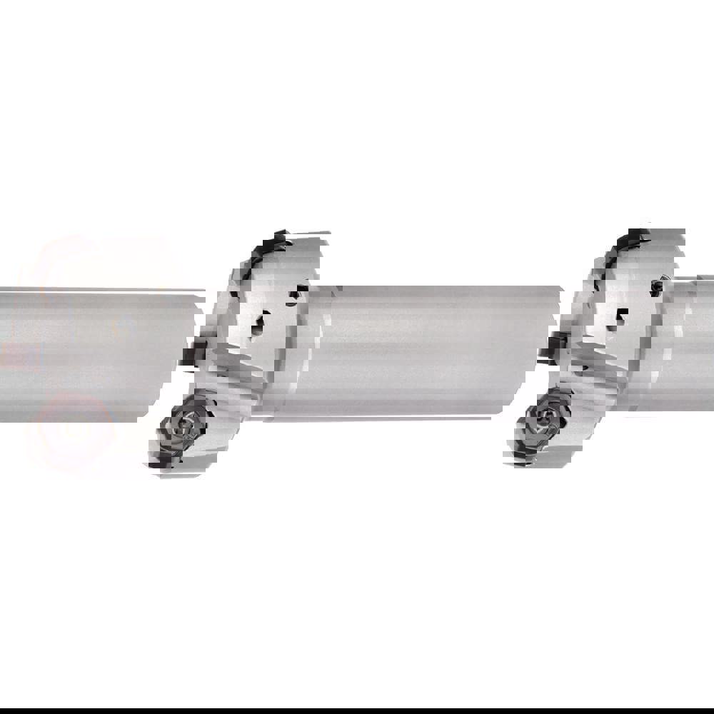 Indexable High-Feed End Mills; Minimum Cutting Diameter (Decimal Inch): 1.0000 ; Maximum Cutting Diameter (Decimal Inch): 1.5560 ; Maximum Depth of Cut (Decimal Inch): 0.0669 ; Toolholder Style: M1200 ; Shank Type: Cylindrical