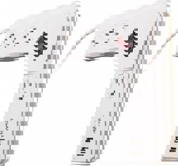 4 Outlets, 125 Volts, 15 Amps, 4' Cord, Power Outlet Strip