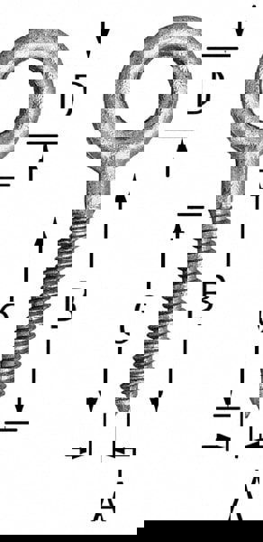 1/4, Zinc-Plated Finish, Forged Steel Forged Eye Bolt