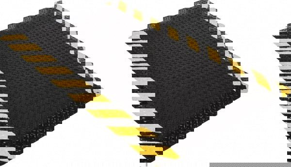 Anti-Fatigue Mat: 5' Long, 3' Wide, 15/16 Thick, Vinyl, Beveled Edges, Heavy-Duty