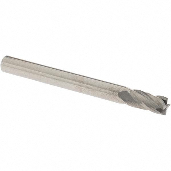 Square End Mill: 0.1969'' Dia, 0.3937'' LOC, 4 Flutes, Solid Carbide