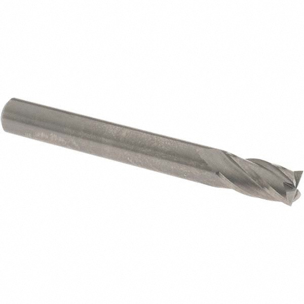 Square End Mill: 0.2362'' Dia, 0.4724'' LOC, 4 Flutes, Solid Carbide