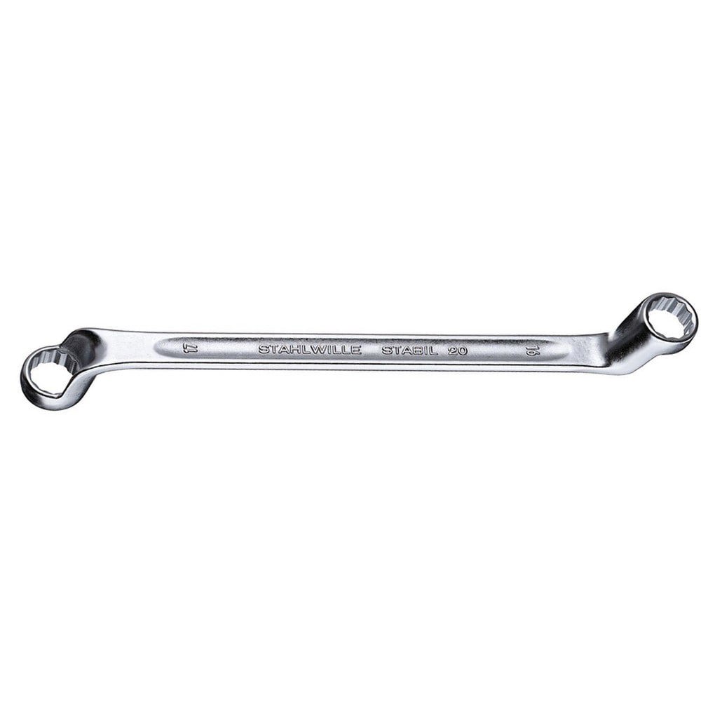 Box Wrenches; Wrench Type: Offset Box End Wrench ; Size (Decimal Inch): 1-1/8 x 1-5/16 ; Double/Single End: Double ; Wrench Shape: Straight ; Material: Chrome Alloy Steel ; Finish: Chrome