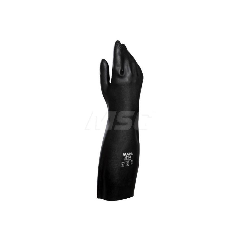 Chemical Resistant Gloves: 30 mil Thick, Neoprene, Type A Chemical-Resistant