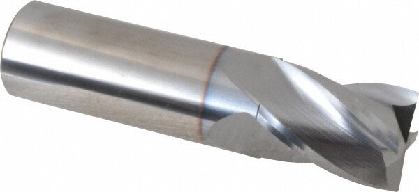 Square End Mill: 3/4'' Dia, 1'' LOC, 3/4'' Shank Dia, 3'' OAL, 4 Flutes, Solid Carbide