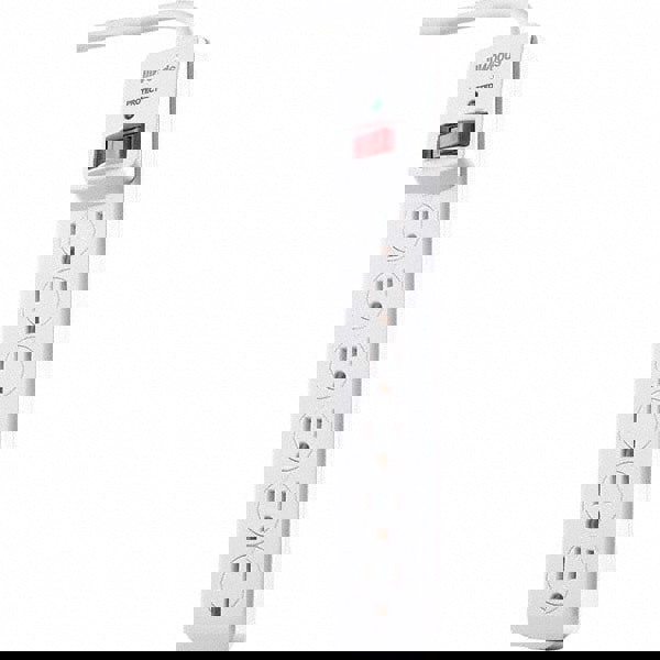 Power Outlet Strips; Amperage: 15 A; Amperage: 15 A; Voltage: 120 V; Protection Type: Surge; Number of Outlets: 6; Number Of Outlets: 6; Mounting Type: Free Hanging; Keyhole; Strip Length: 4 in; Cord Length: 36 in; 3 ft; Voltage: 120 V; Overall Depth: 4 i