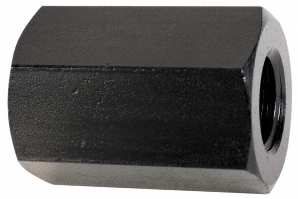 Coupling Nuts; Material: Steel ; Thread Size: 7/16-14 ; Width Across Flats (Inch): 3/4 ; Thread Direction: Right Hand ; Material Grade: 1117 ; Standards: TCMAI