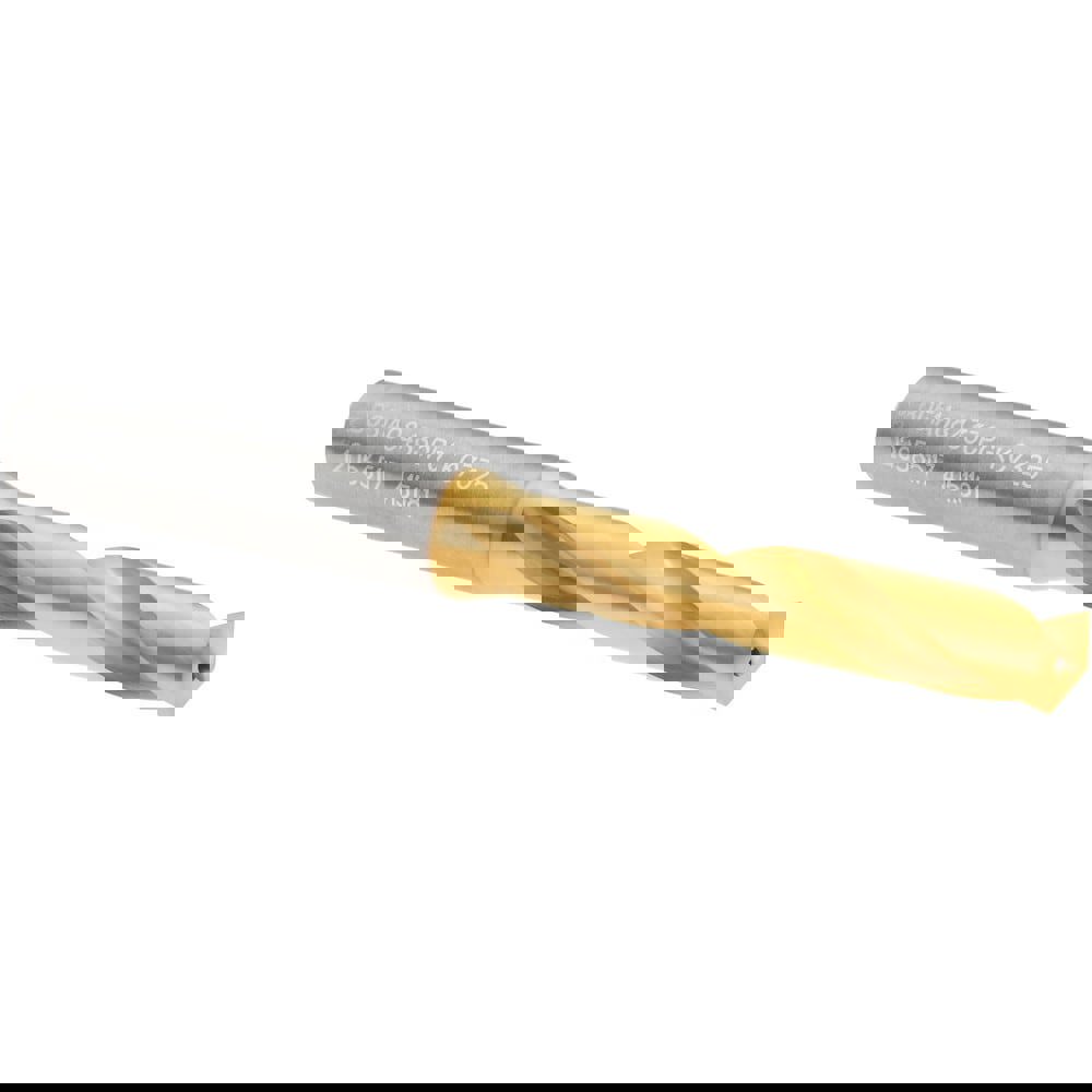 Screw Machine Length Drill Bit: Letter Q, 140 deg Point, Solid Carbide