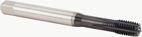 Thread Forming Tap: M10x1.50 Metric Coarse, 6HX Class of Fit, Modified Bottoming, Powdered Metal High Speed Steel, Diamond-Like Carbon Coated
