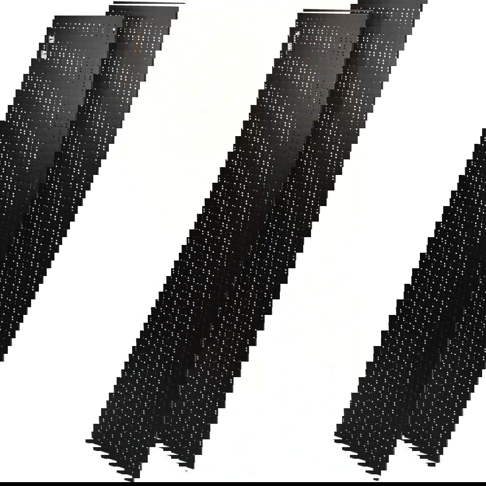 Open Shelving Accessories & Components; Component Type: Rack-Mounted Metal Pegboard Kit ; For Use With: 6 ft Rack ; Material: Steel ; Color: Black ; Finish: Powdered Coated ; Overall Length (Decimal Inch): 71.0000