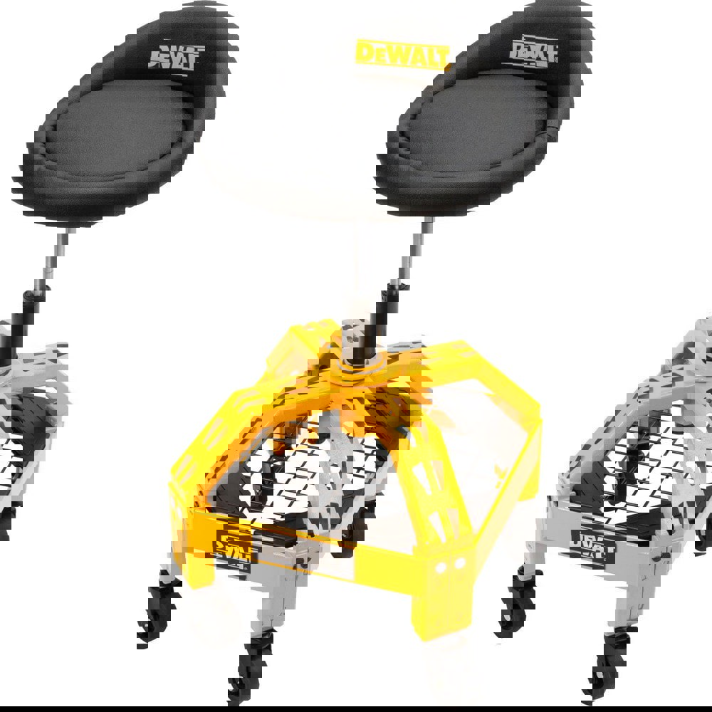 Swivel & Adjustable Stools; Base Type: Steel ; Seat Material: Polyurethane; Polyurethane Foam; Foam; Wood; Steel ; Foot Type: Caster ; Weight Capacity: 300lb ; Seat Color: Black ; Seat Width (Fractional Inch): 15-1/2