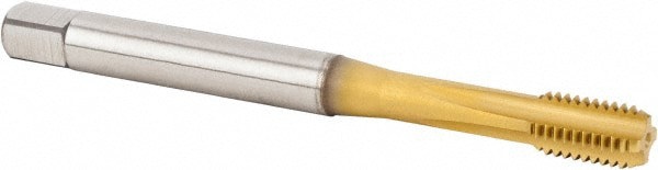 M10x1.50 Bottoming RH 6HX TiCN/TiN Powdered Metal 4-Flute Straight Flute Machine Tap