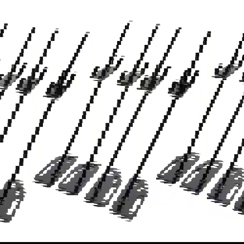 Open Shelving Accessories & Components; Component Type: Storage Rack Leveling & Mounting Kit ; For Use With: 4 ft Rack; 6 ft Rack ; Color: Black ; Finish: Powdered Coated ; Overall Length (Decimal Inch): 3.9000 ; Height (Decimal Inch): 9.700000