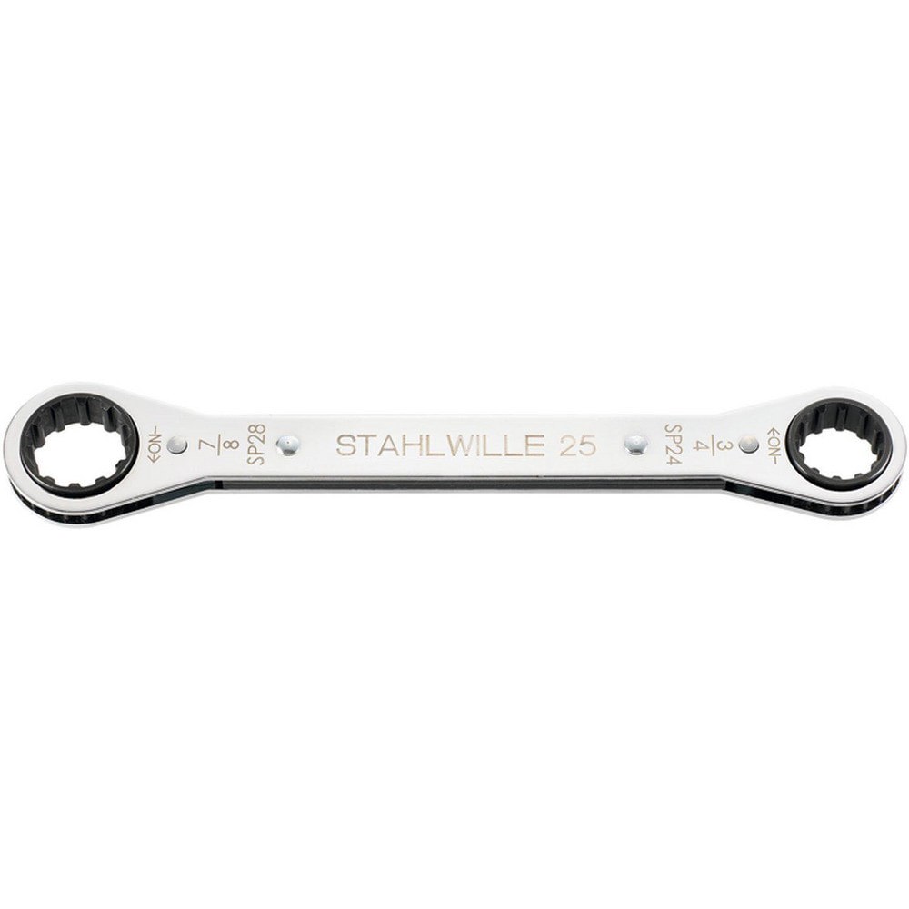 Box Wrenches; Wrench Type: Flat Ring Box End Wrench ; Size (Decimal Inch): 5/8 x 11/16 ; Double/Single End: Double ; Wrench Shape: Straight ; Material: Chrome Alloy Steel ; Finish: Chrome